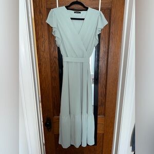 Elegant Mint Green Maxi Dress